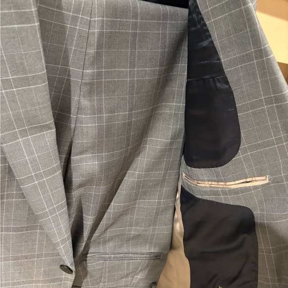 Topman Gray / Blue Full Suit - Picture 6 of 6